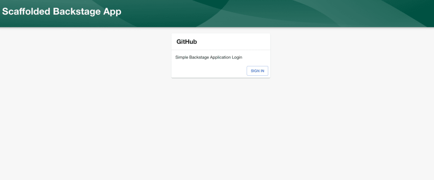 Backstage login
